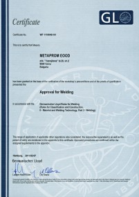 Certificate WF 1110049 HH